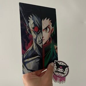 Hunter x Hunter holographic card and Kuromi sticker